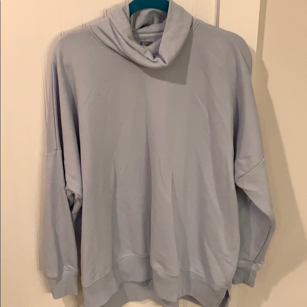 Baby blue Aerie mock neck pullover